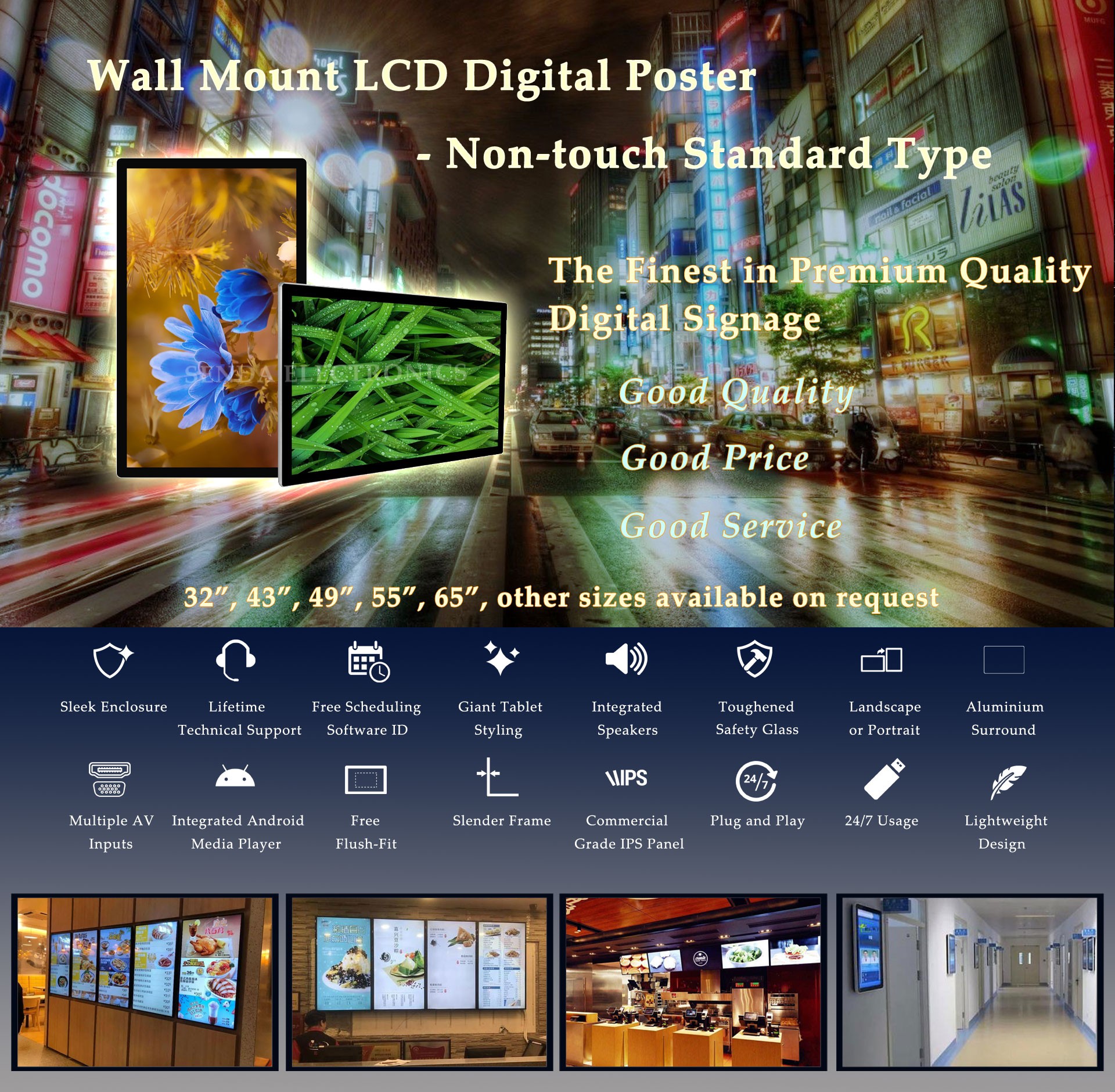 digital signages,window display,digital posters,outdoor digital signages