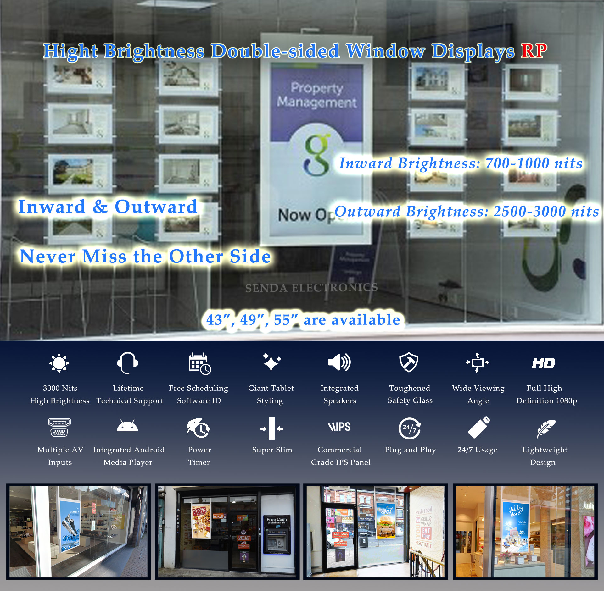 digital signages,window display,digital posters,outdoor digital signages