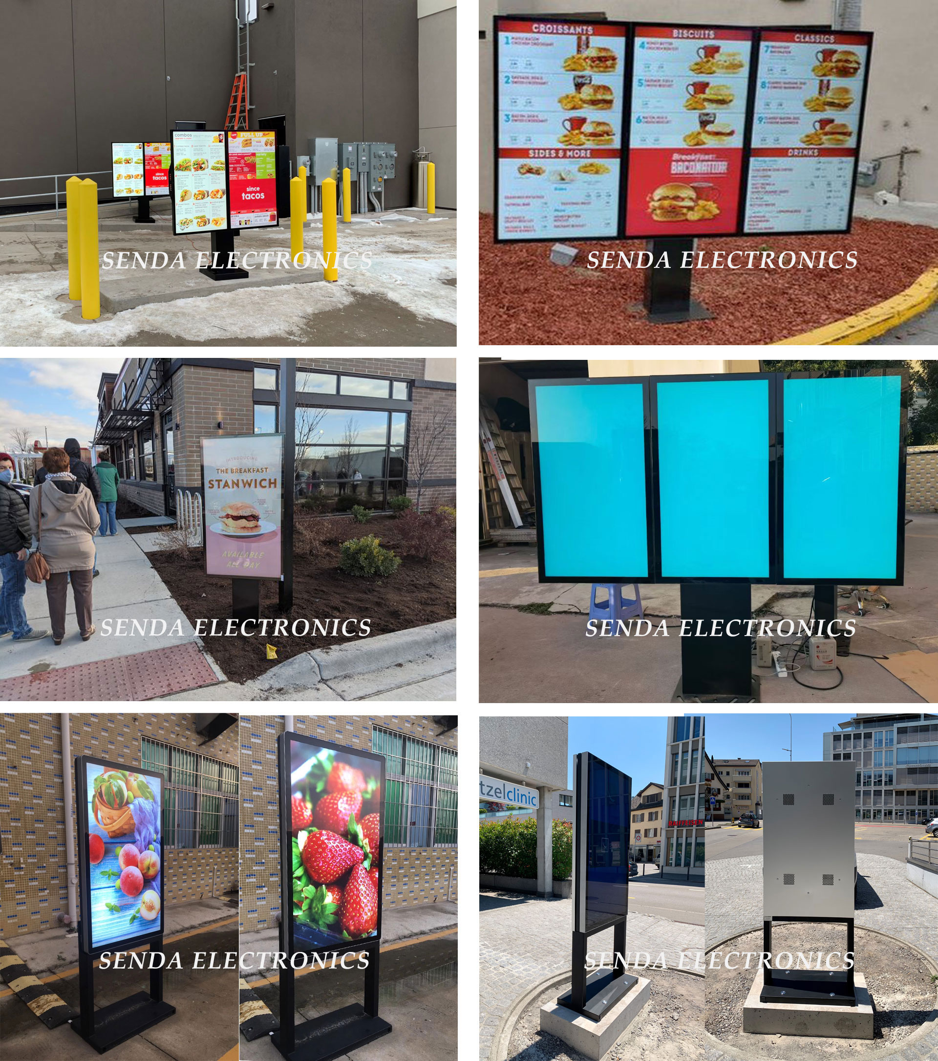 digital signages,window display,digital posters,outdoor digital signages