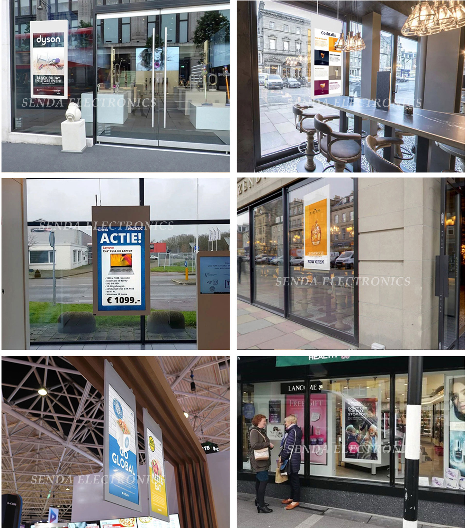 digital signages,window display,digital posters,outdoor digital signages