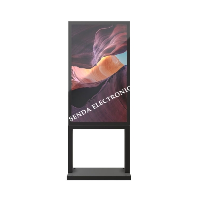 32''-110'' Floor Standing Outdoor Advertising Display Care Free Shell Series